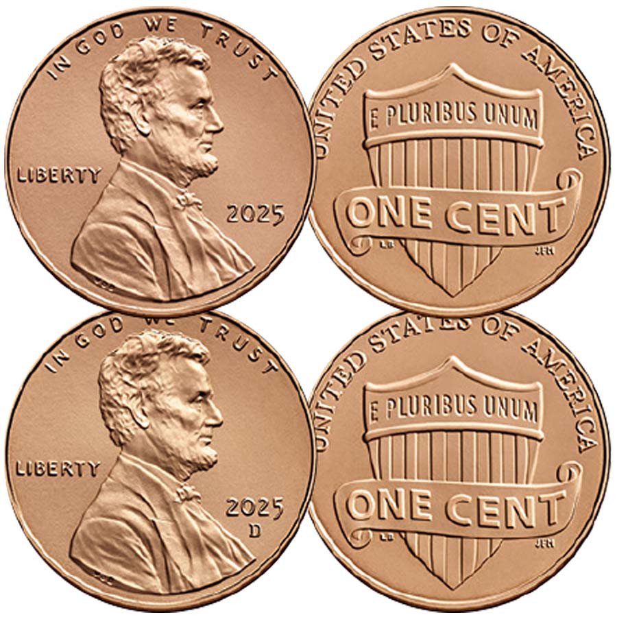2025 P & D Lincoln Cent BU Pair