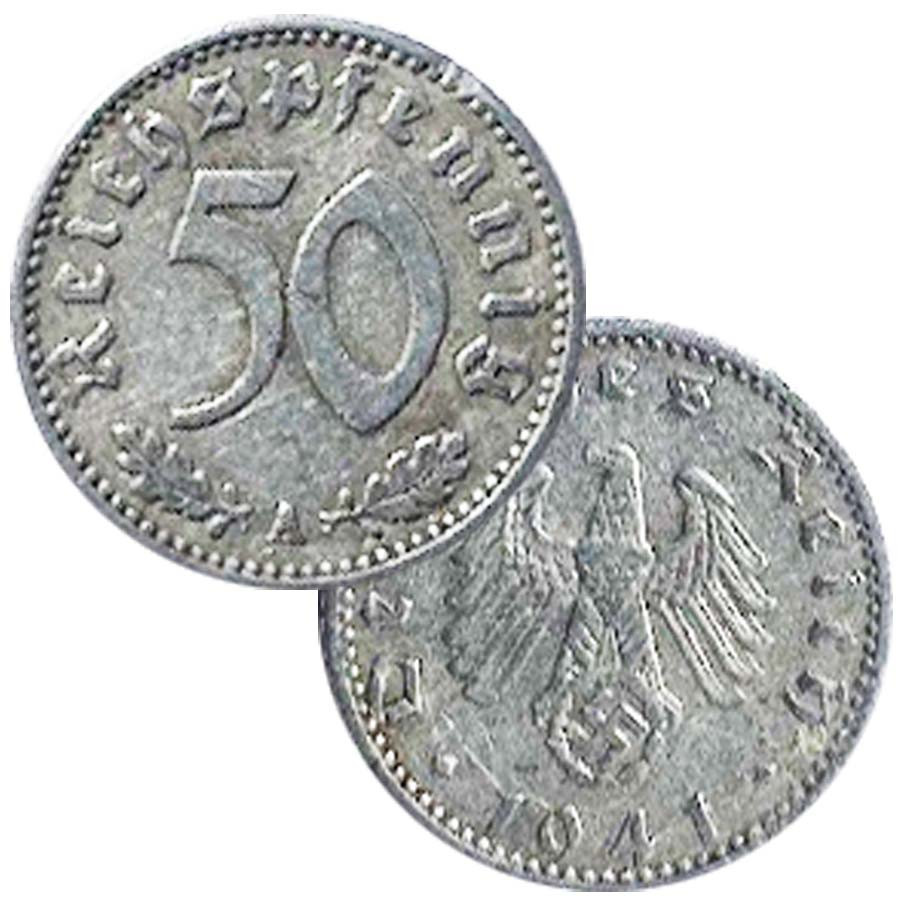 German 50 Reichspefenning Circulated