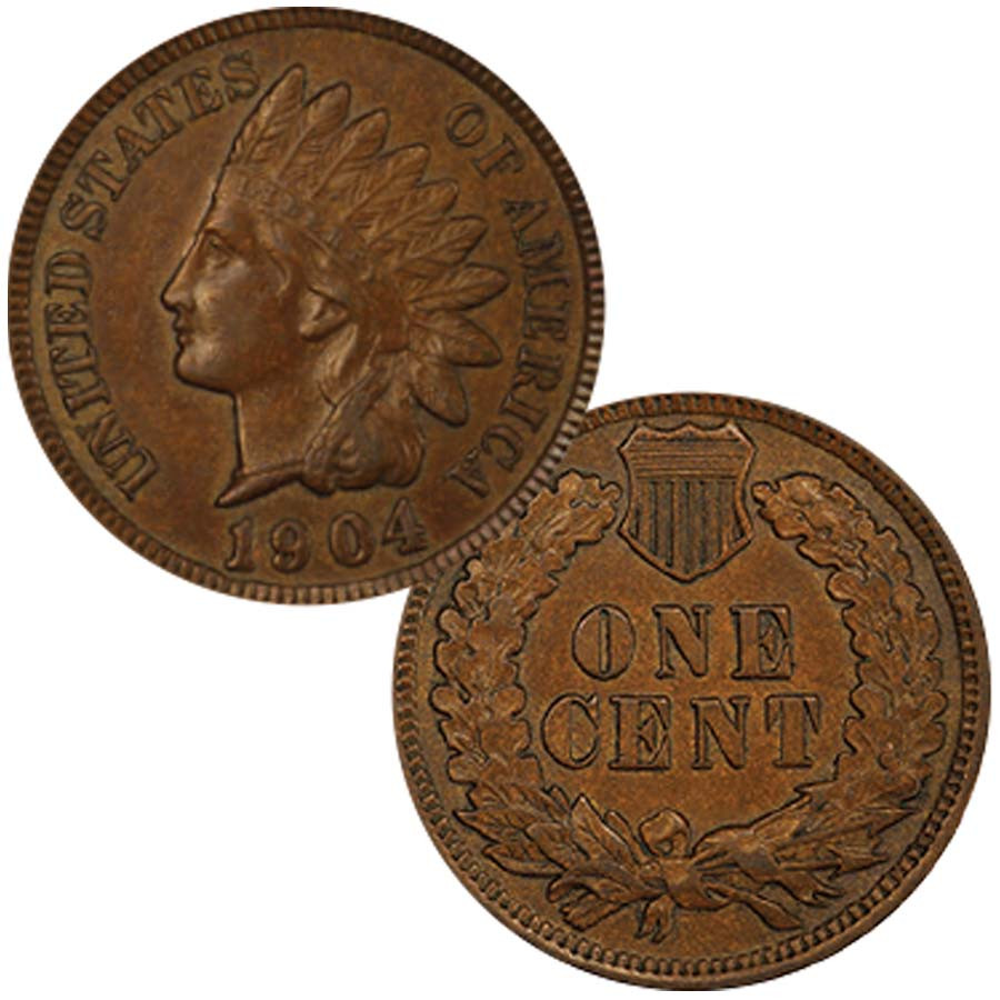 1859-1909 Indian Head Cent AU