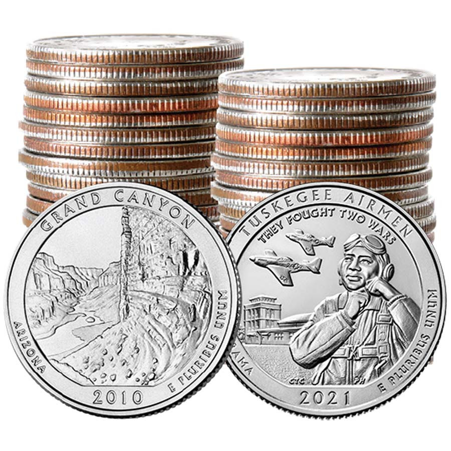 2010-2021 National Park Quarter 56-Coin Set Brilliant Uncirculated