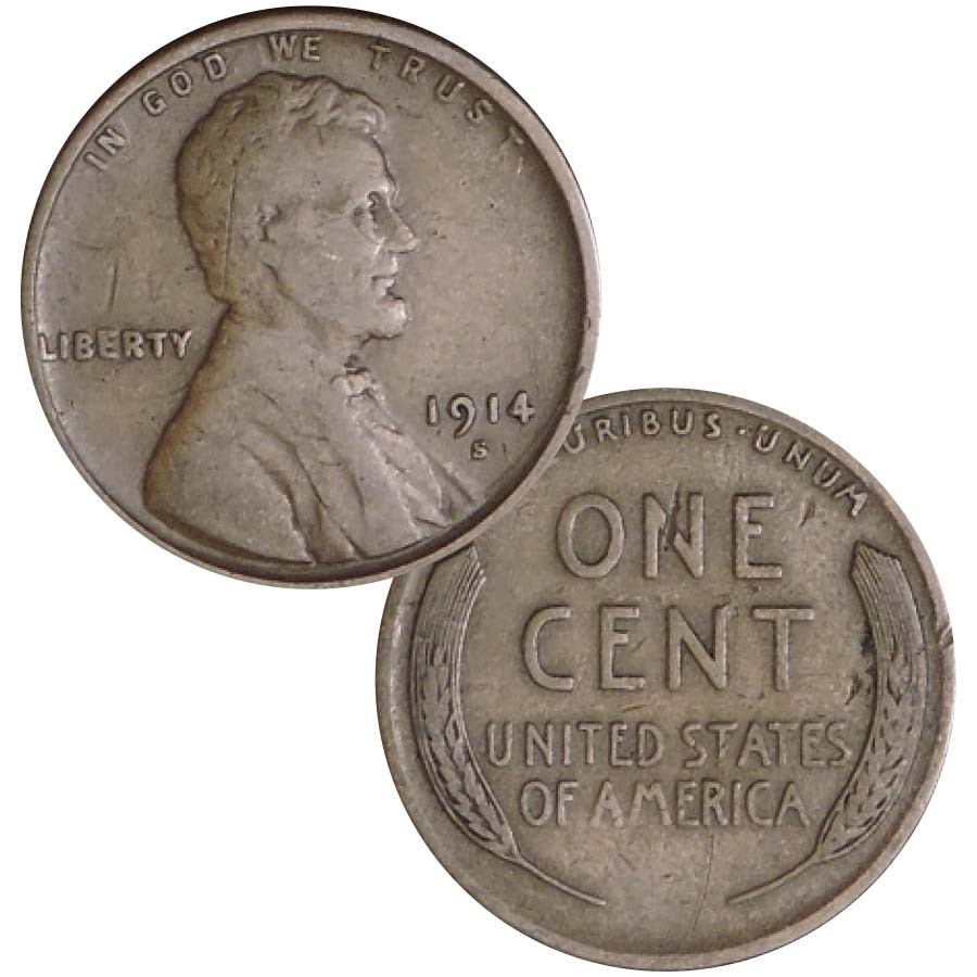1914-S Lincoln Cent Fine-Very Fine