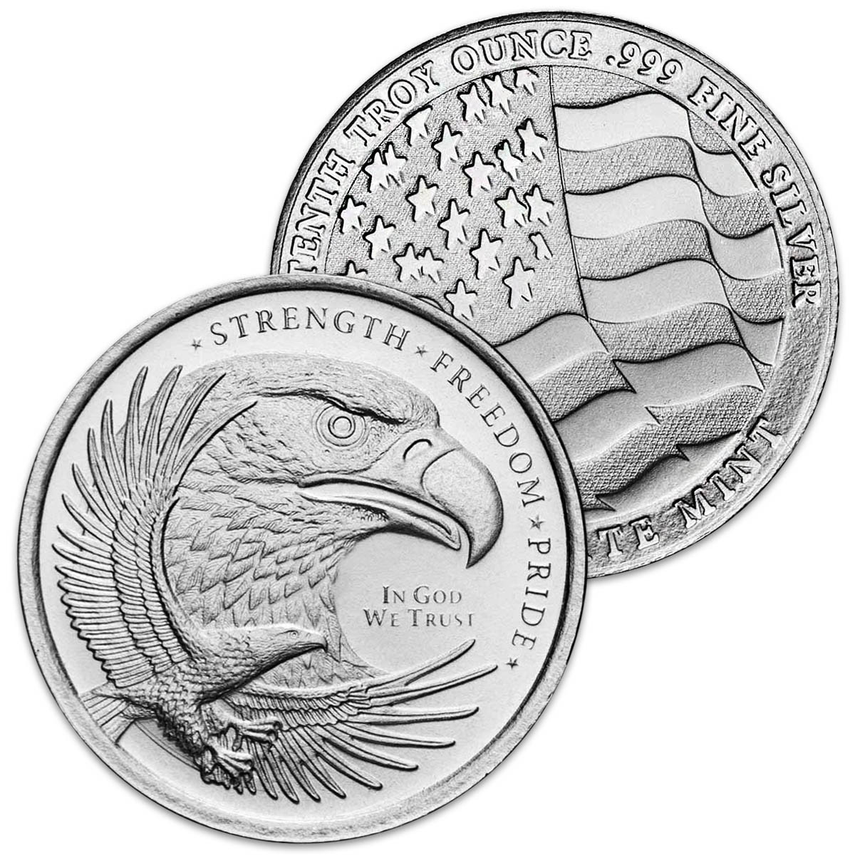 1/10th Oz. Eagle Silver Round