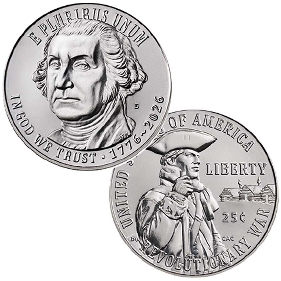 2026-D SemiQ Revolutionary War Quarter BU Pair