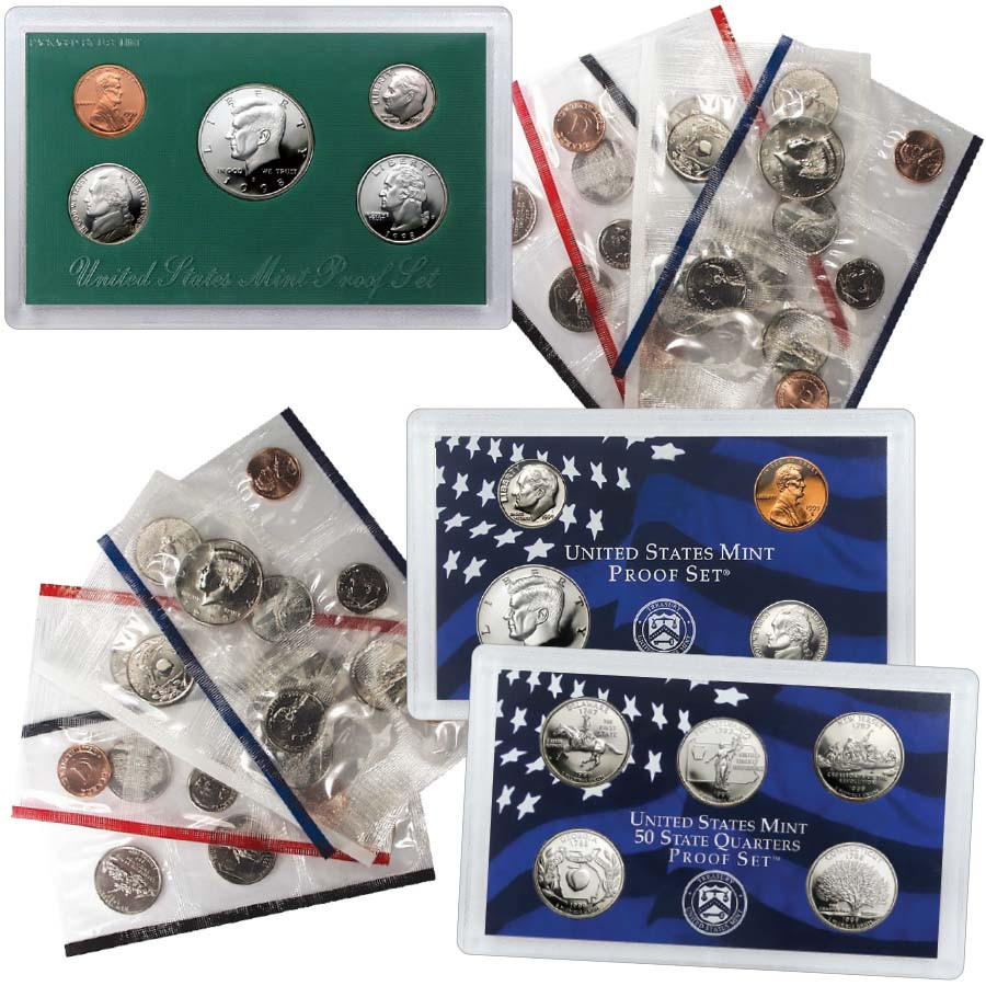 1998 & 1999 Proof & Mint Set Pairs | International Coins & Currency