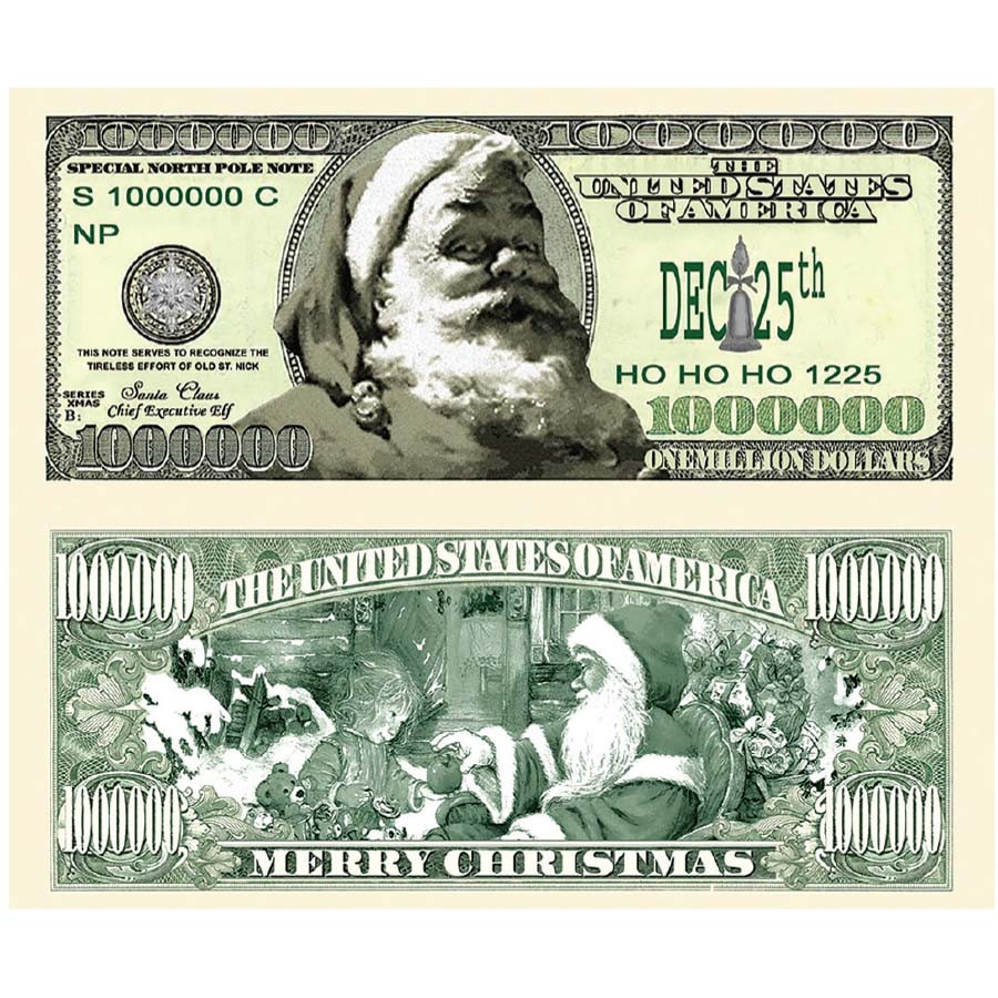 Santa Claus Million Dollar Novelty Note