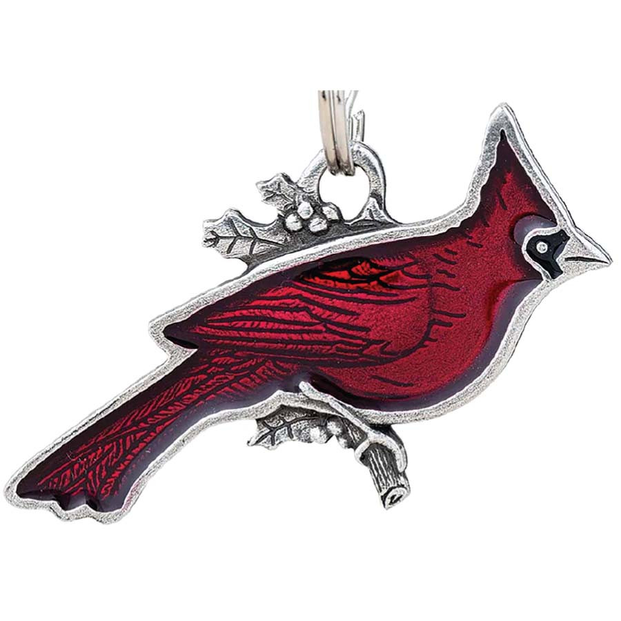 Danforth Pewter Cardinal Keyring