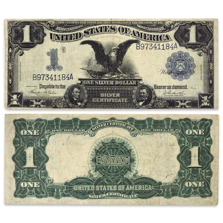 1899 $1 Black Eagle Silver Certificate Circulated | International