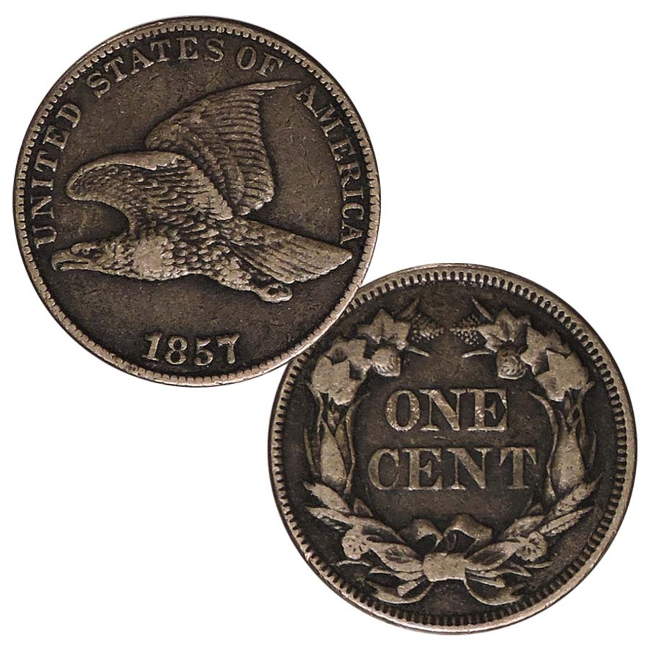 1857 Flying Eagle Cent Fine Image 1