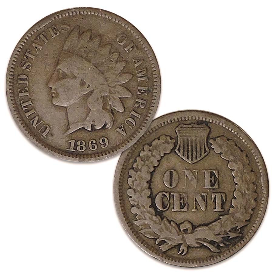 1869 Indian Head Cent Good | International Coins & Currency