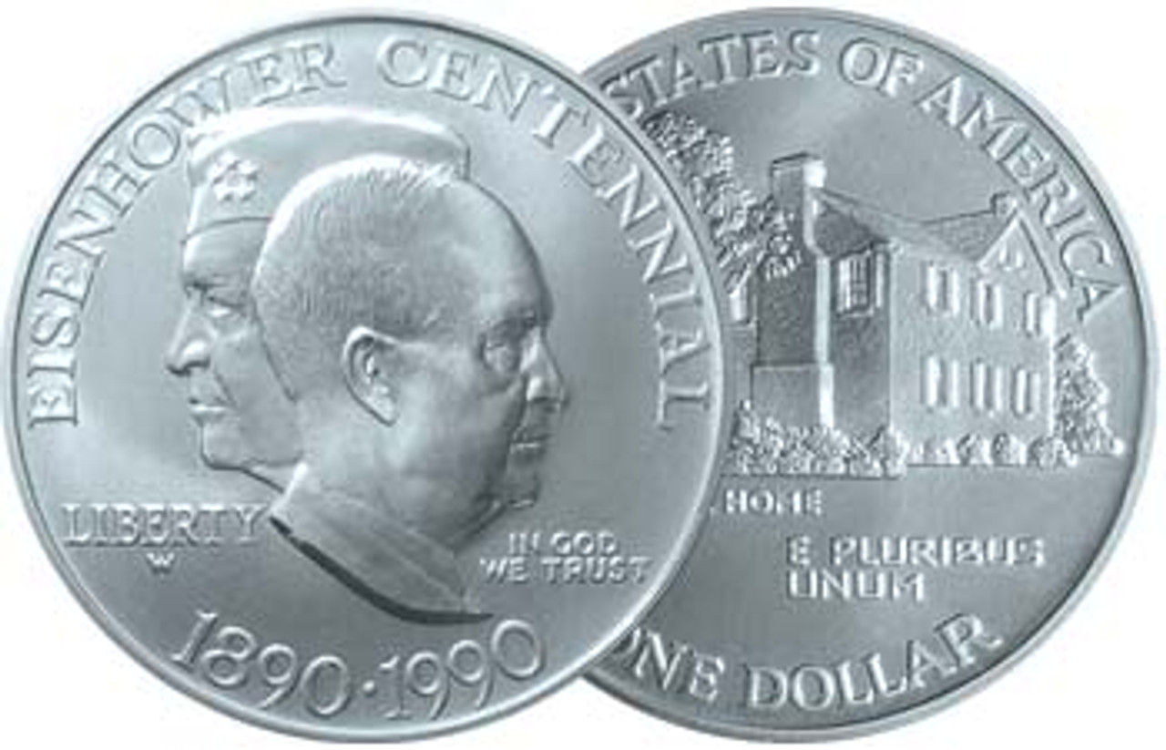 1990 アイゼンハワー   センテニアル 銀貨 1990 P EISENHOWER CENTENNIAL S$1 PF | Coin Explorer | NGC