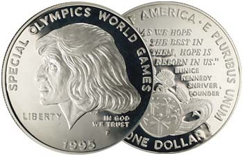 1995-P Special Olympics Silver Dollar Proof | International Coins