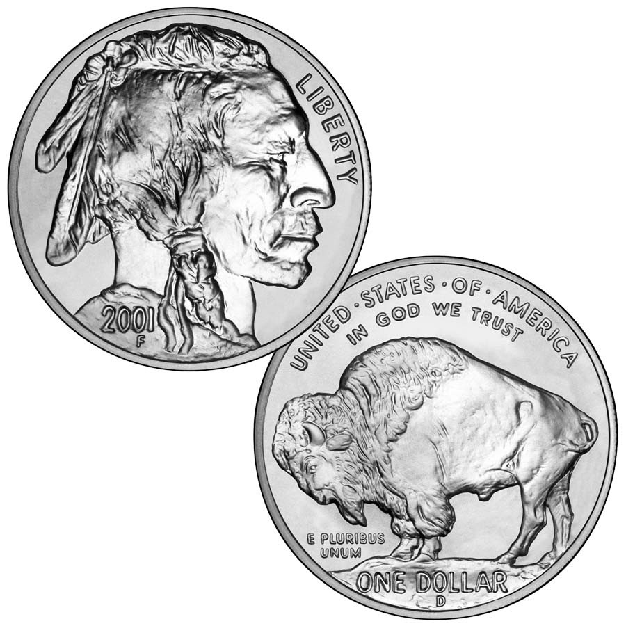 2001 Buffalo Silver Dollar Brilliant Uncirculated | International