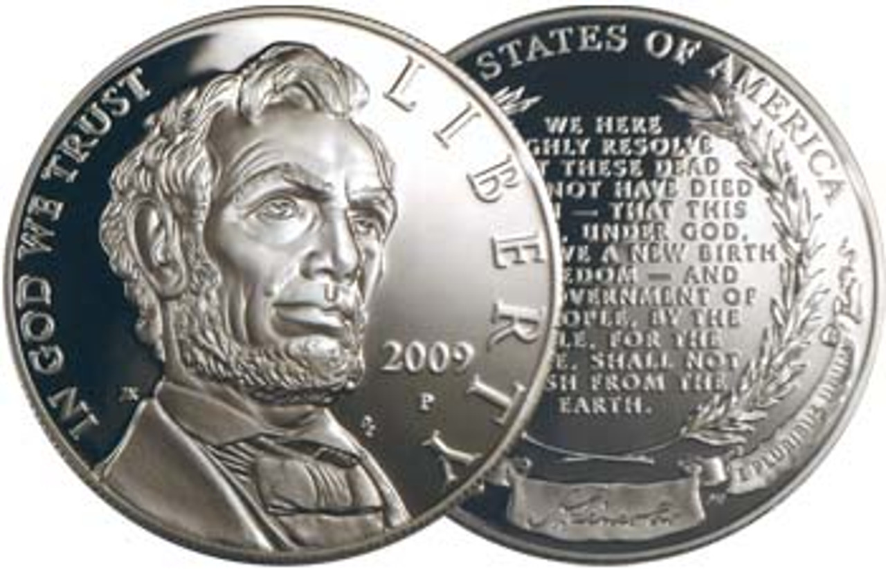 2009-P Lincoln Silver Dollar Proof Image 1