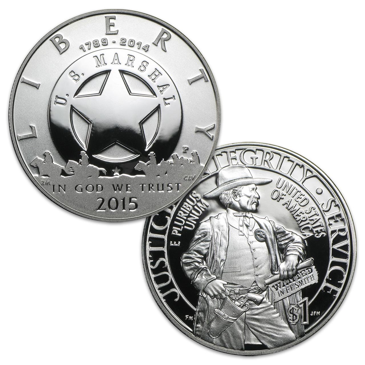 2015 Marshals Service Silver Dollar Proof | International Coins