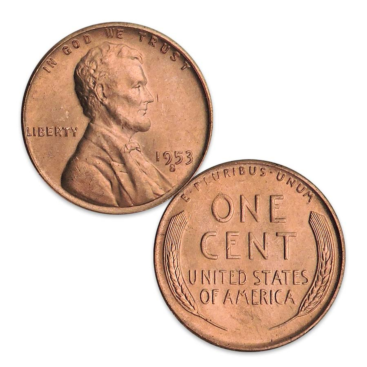 1953-S Lincoln Cent Brilliant Uncirculated