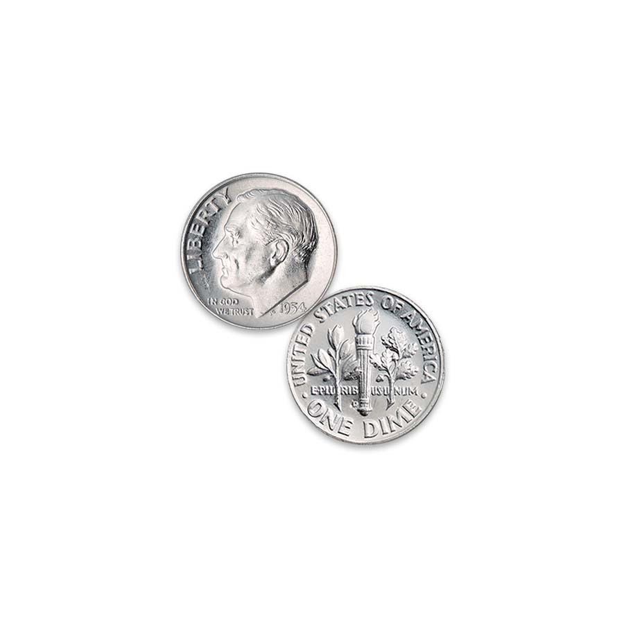 1954-P Roosevelt Silver Dime Brilliant Uncirculated