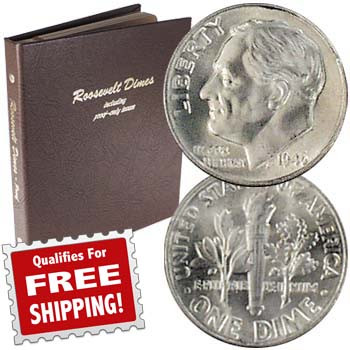 1946 to 1964 Roosevelt Silver Dimes Complete 48 Coin Set Brilliant