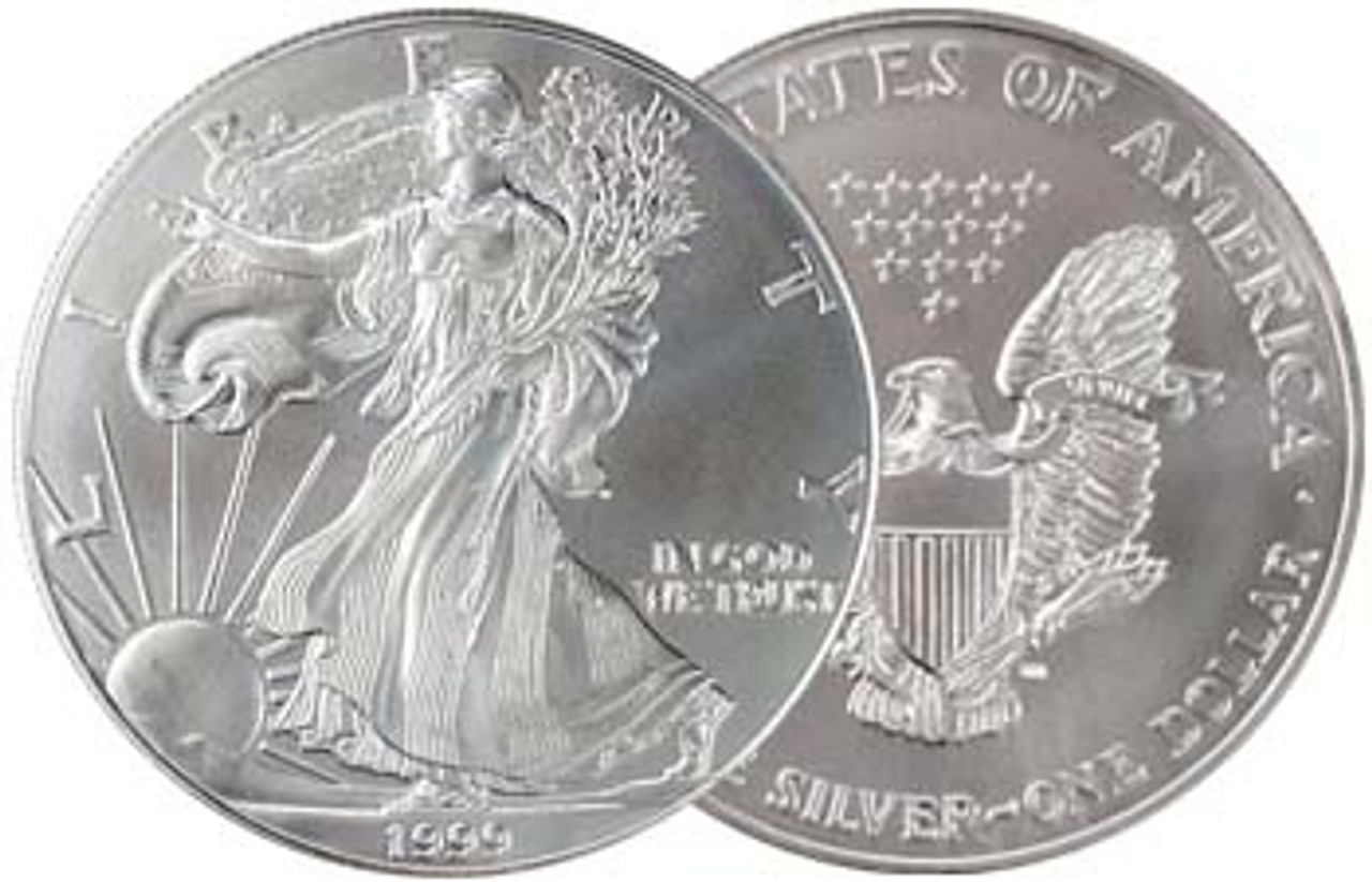 1999 Silver Eagle Brilliant Uncirculated Image 1