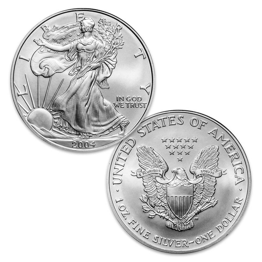 2004 Silver Eagle Brilliant Uncirculated | International Coins