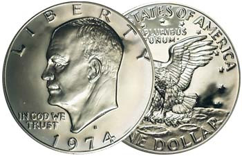1974-S Eisenhower 40% Silver Dollar Proof | International Coins