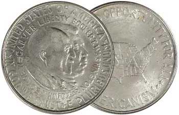 1951-1954 Washington Carver Silver Half Dollar MS-63 Image 1