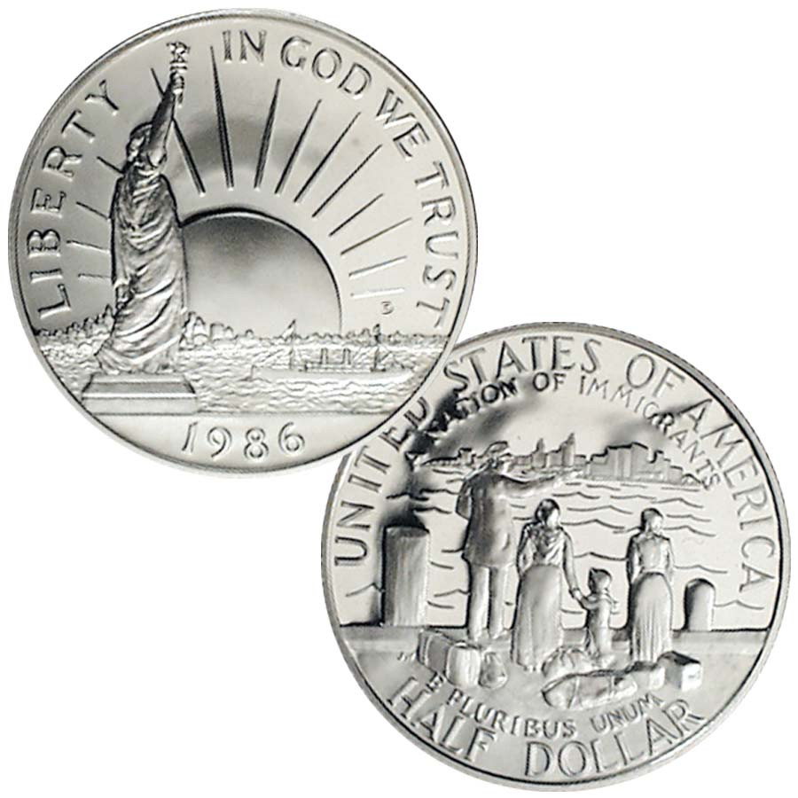 1986-D Statue of Liberty Half Dollar Brilliant Uncirculated