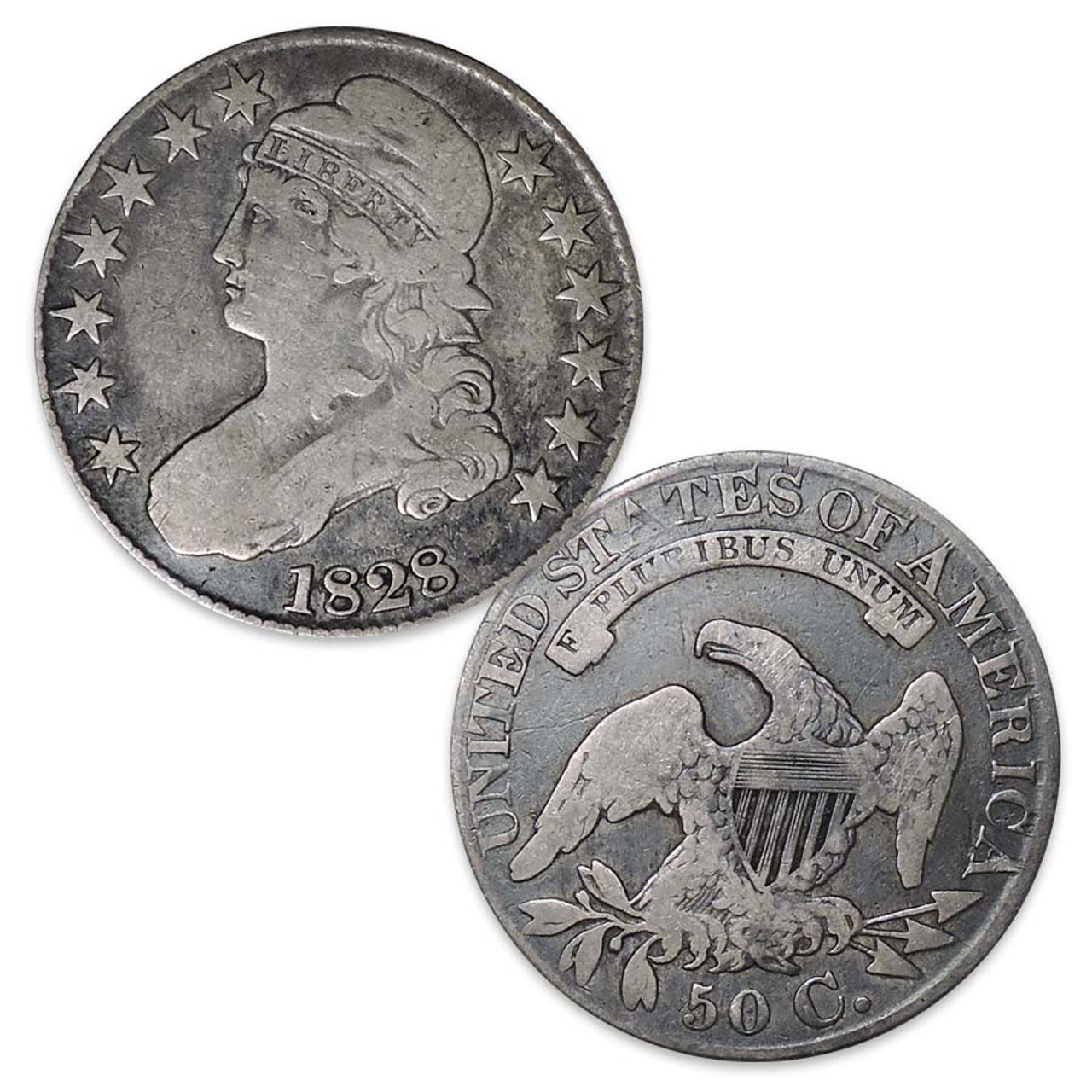 1807-1836 Capped Bust Silver Half Dollar Fine