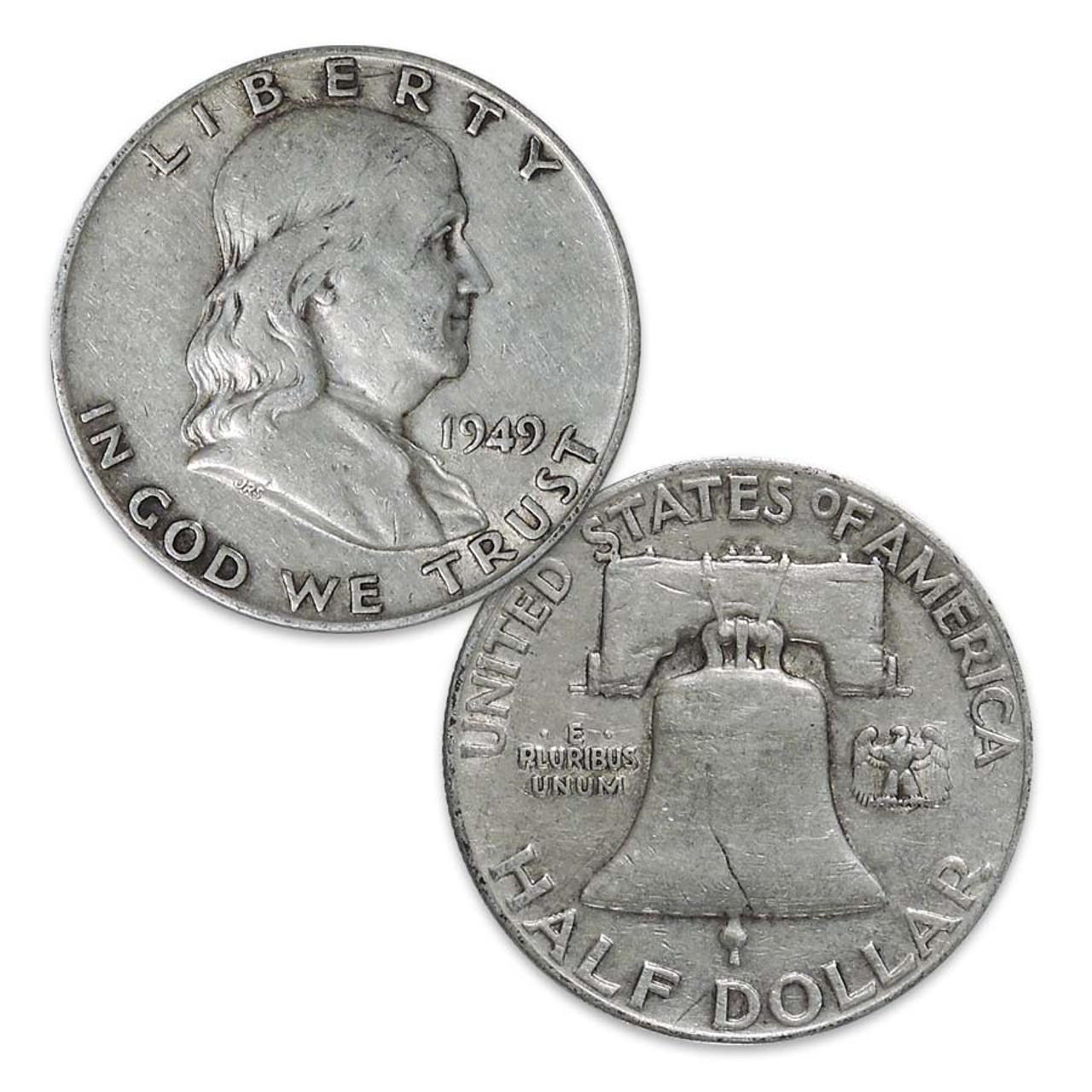 1949-P Franklin Silver Half Dollar Very Fine