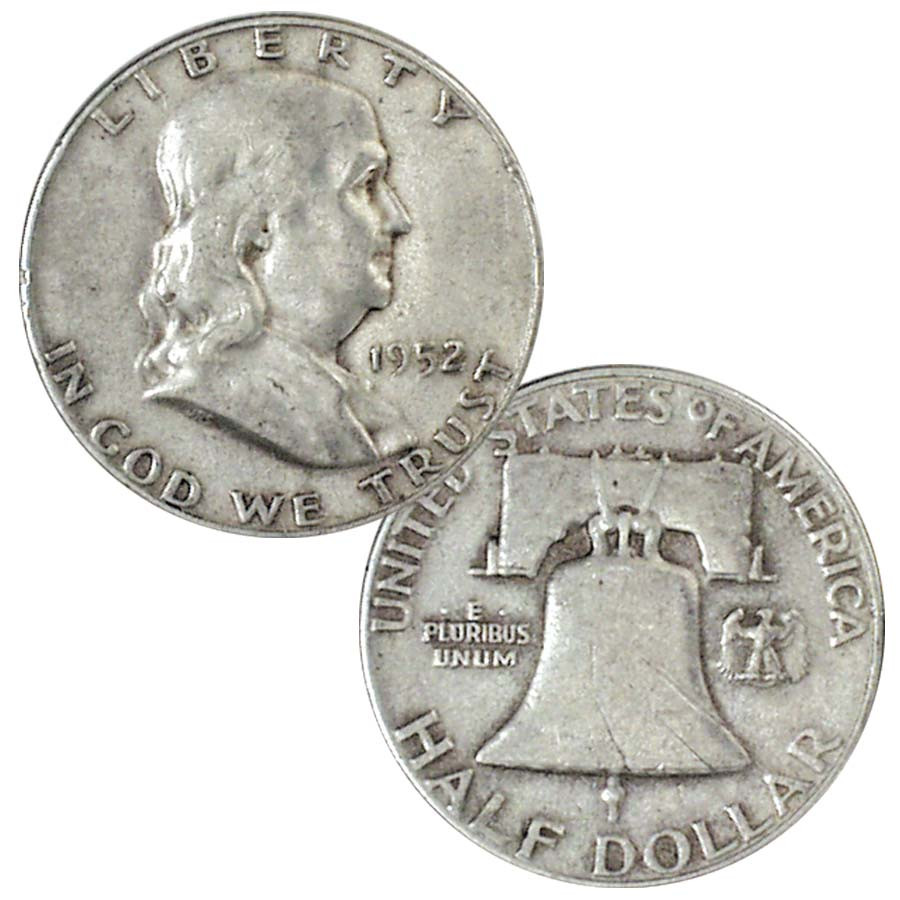 1952-P Franklin Silver Half Dollar Very Fine | International Coins