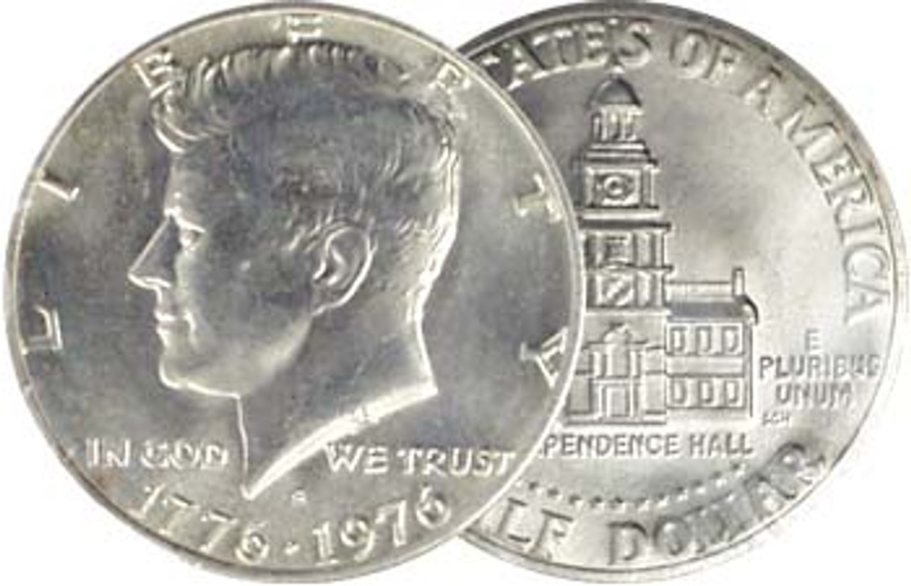 1976-S Kennedy 40% Silver Half Dollar Brilliant Uncirculated