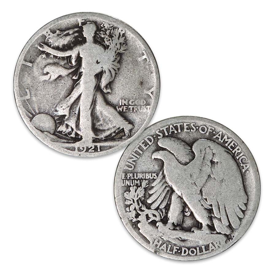 1921-S Walking Liberty Silver Half Dollar Good | International