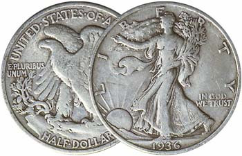 1936-P Walking Liberty Silver Half Dollar Fine | International
