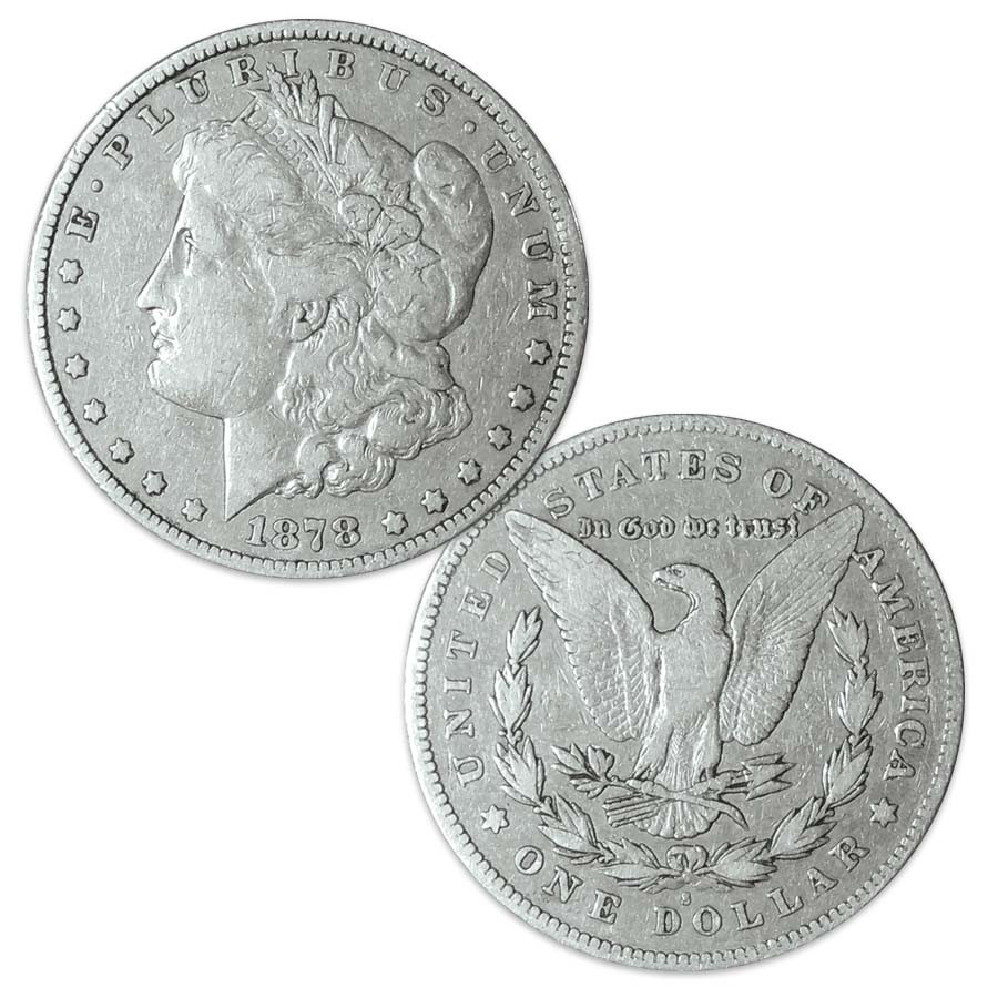 1878-S Morgan Silver Dollar Very Fine | International Coins & Currency