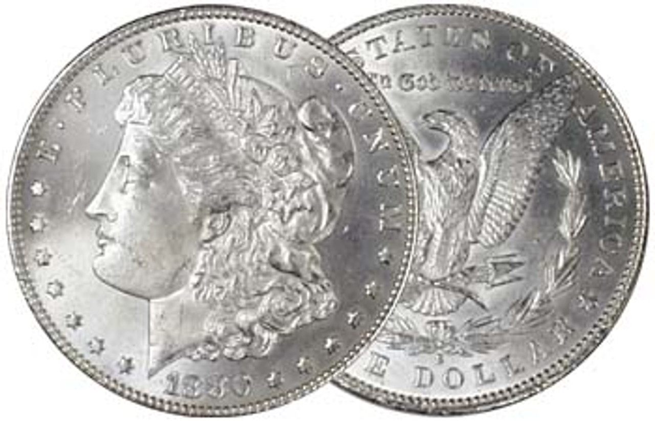 1880-S Morgan Silver Dollar Brilliant Uncirculated Image 1