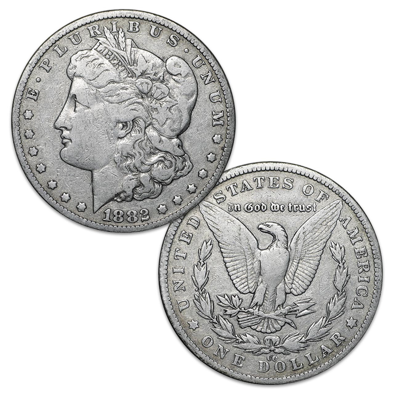1882-CC Morgan Silver Dollar Very Fine | International Coins