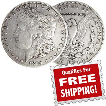 1889-CC Morgan Silver Dollar Very Fine Image 1