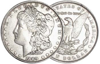 1889-P Morgan Silver Dollar Very Fine | International Coins & Currency