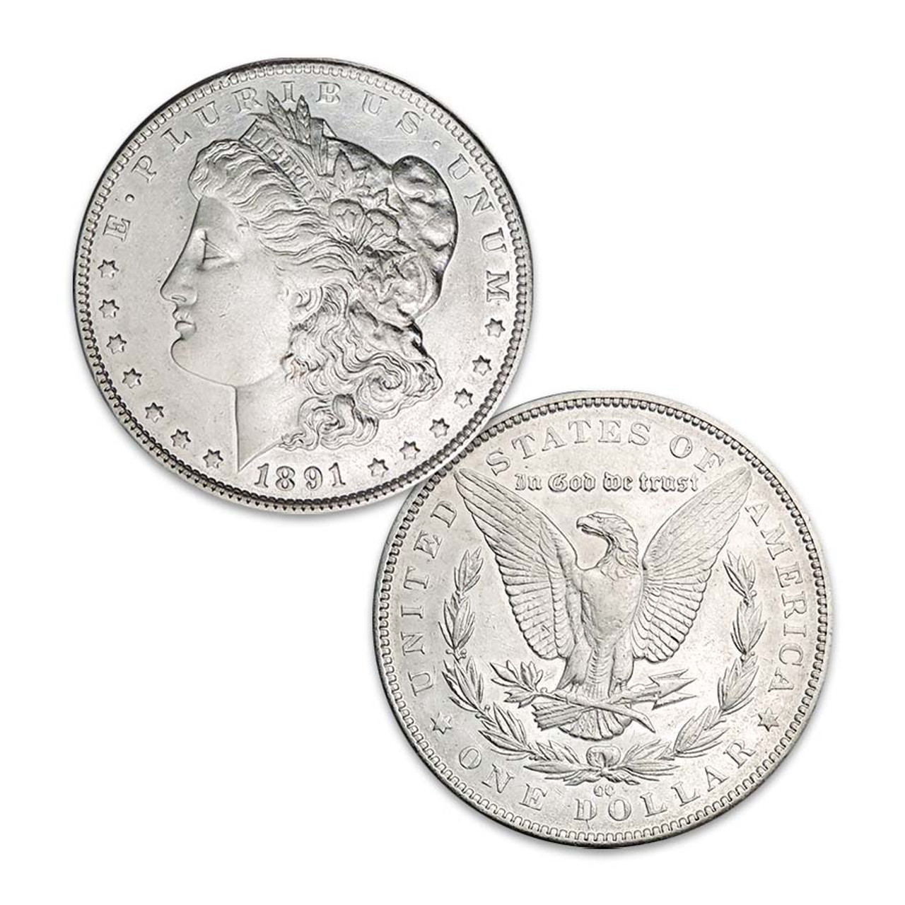 1891-CC Morgan Silver Dollar Extra Fine