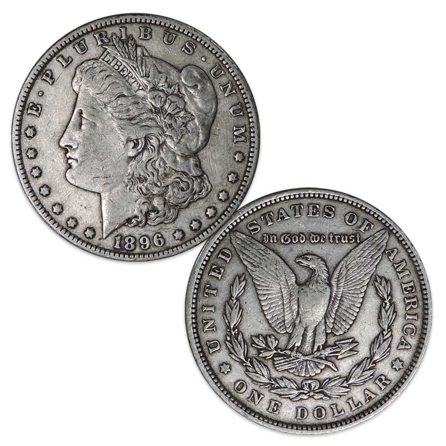 1896-P Morgan Silver Dollar Very Fine | International Coins & Currency