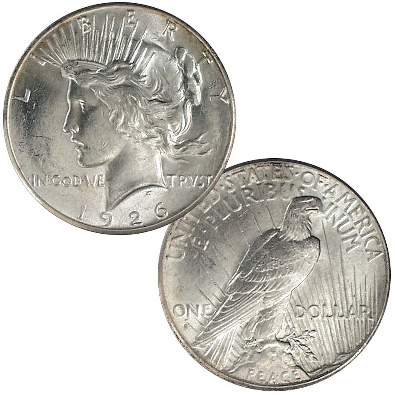 1926-S Peace Silver Dollar Brilliant Uncirculated Image 1