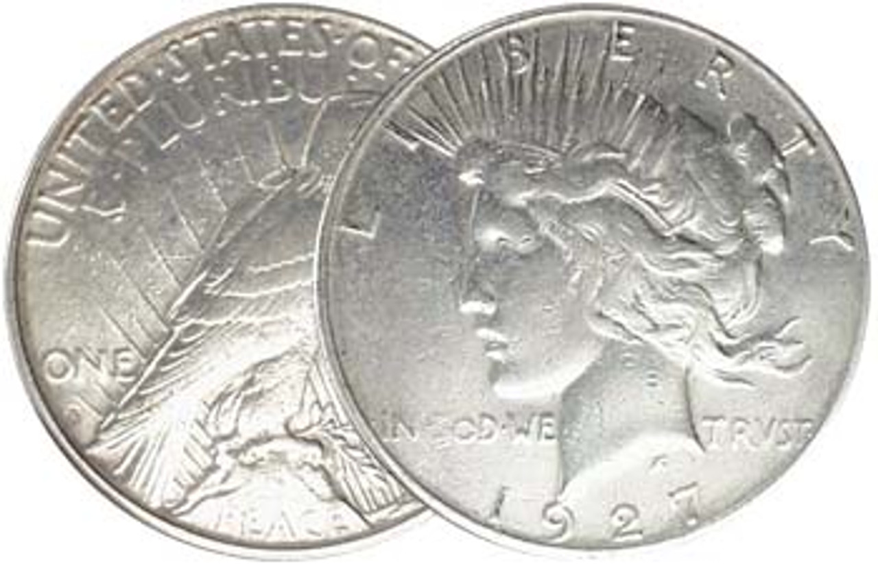 1927-S Peace Silver Dollar Very Fine Image 1