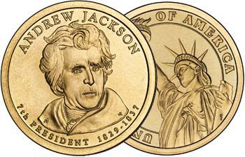 Andrew Jackson 2008-D Presidential Dollar Brilliant Uncirculated Image 1
