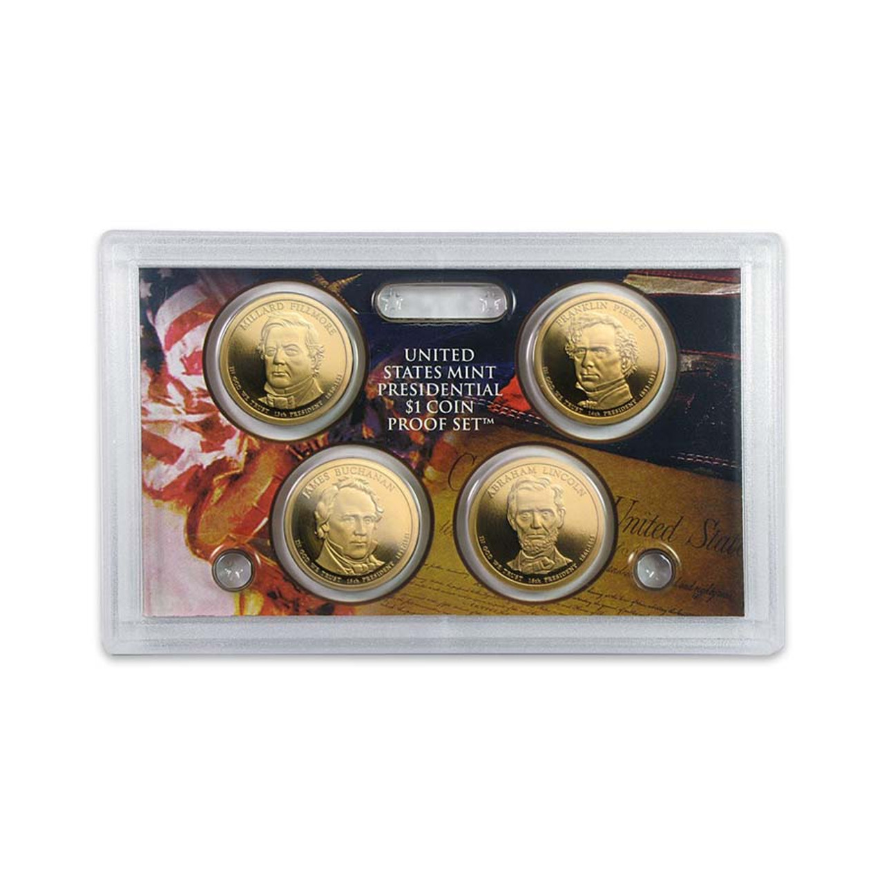 2010 Presidential Dollar Proof Set 4 Coins Image 1