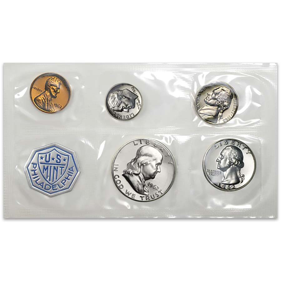 1962 Proof Set 5 Coins | International Coins & Currency