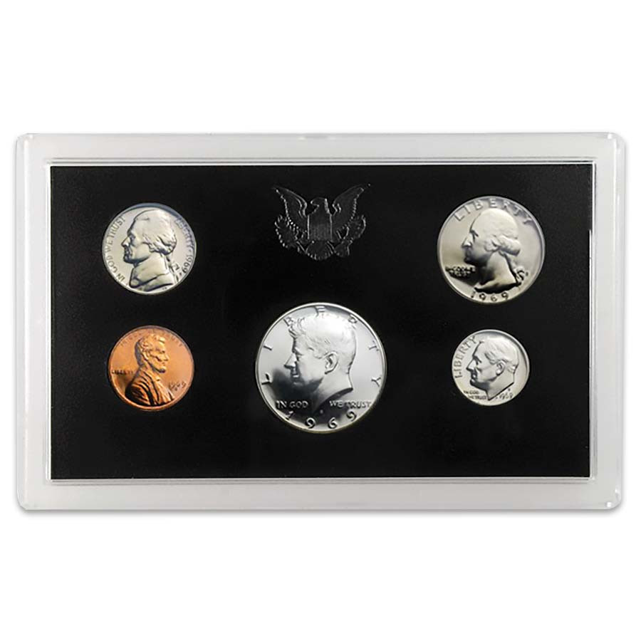 1969 Proof Set 5 Coins | International Coins & Currency