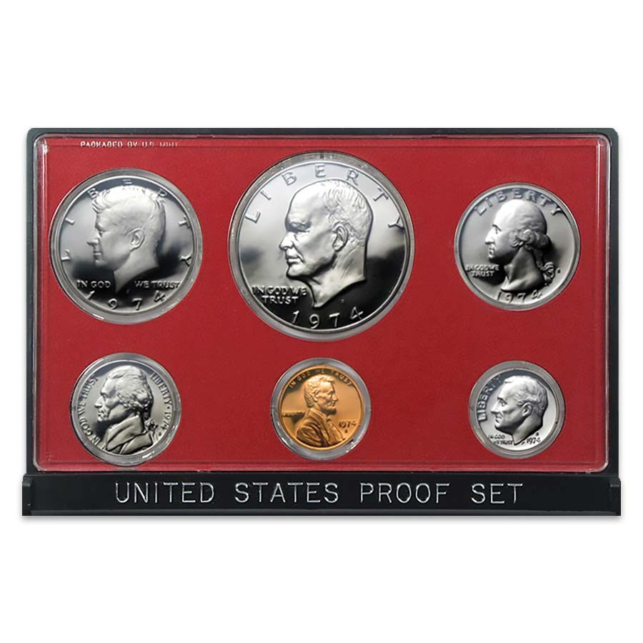 1974 Proof Set 6 Coins | International Coins & Currency