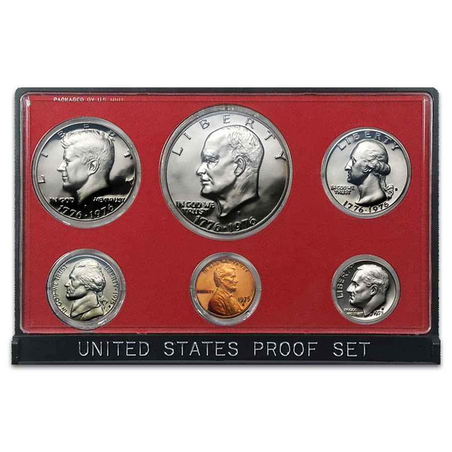 1975 Proof Set 6 Coins | International Coins & Currency