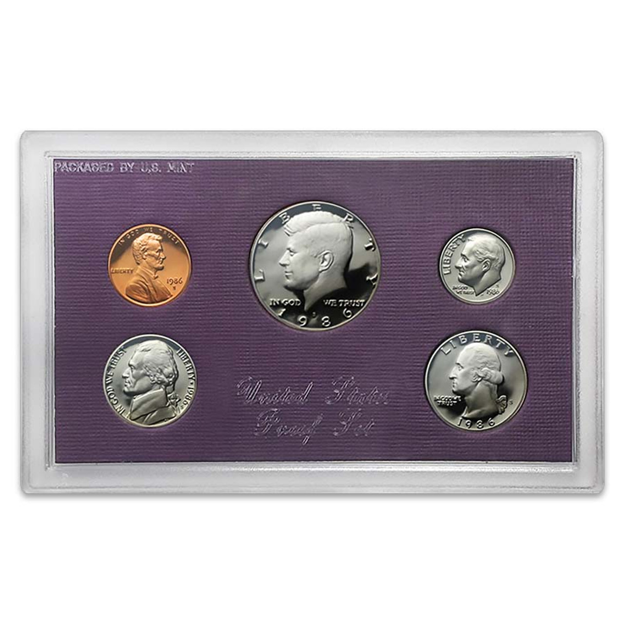 コレクション 1986 United States Proof Coin Set 1986 US Proof Set ( 5 pc ) - OGP