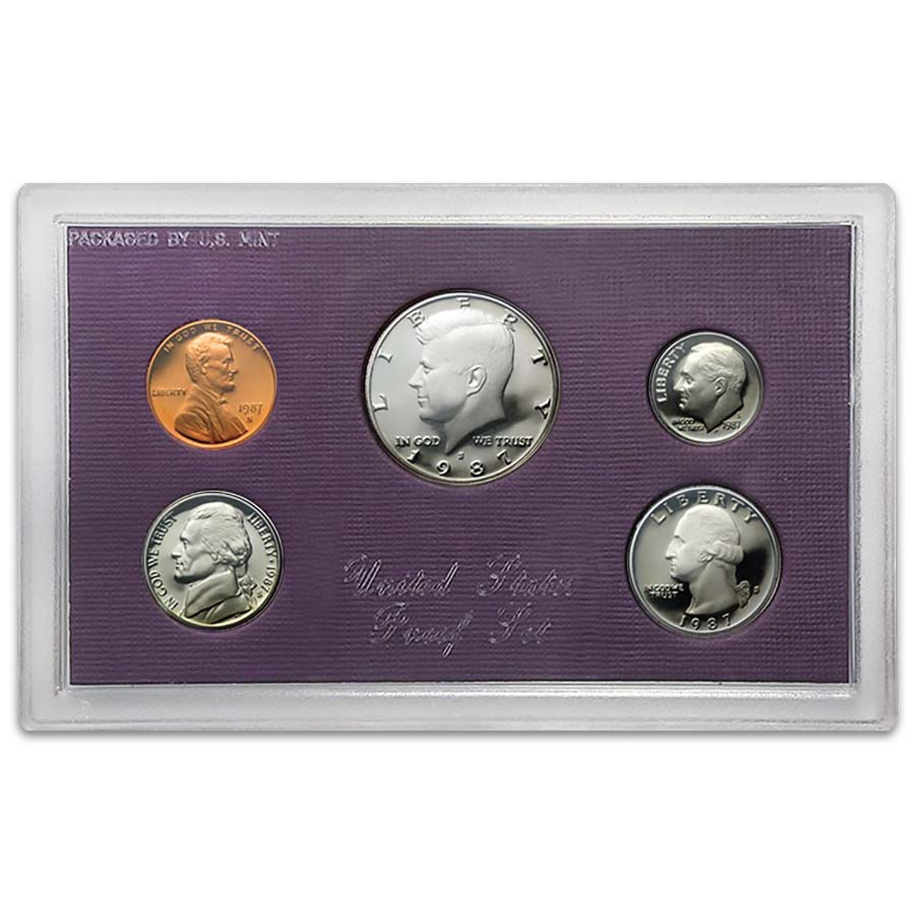 1987 Proof Set 5 Coins