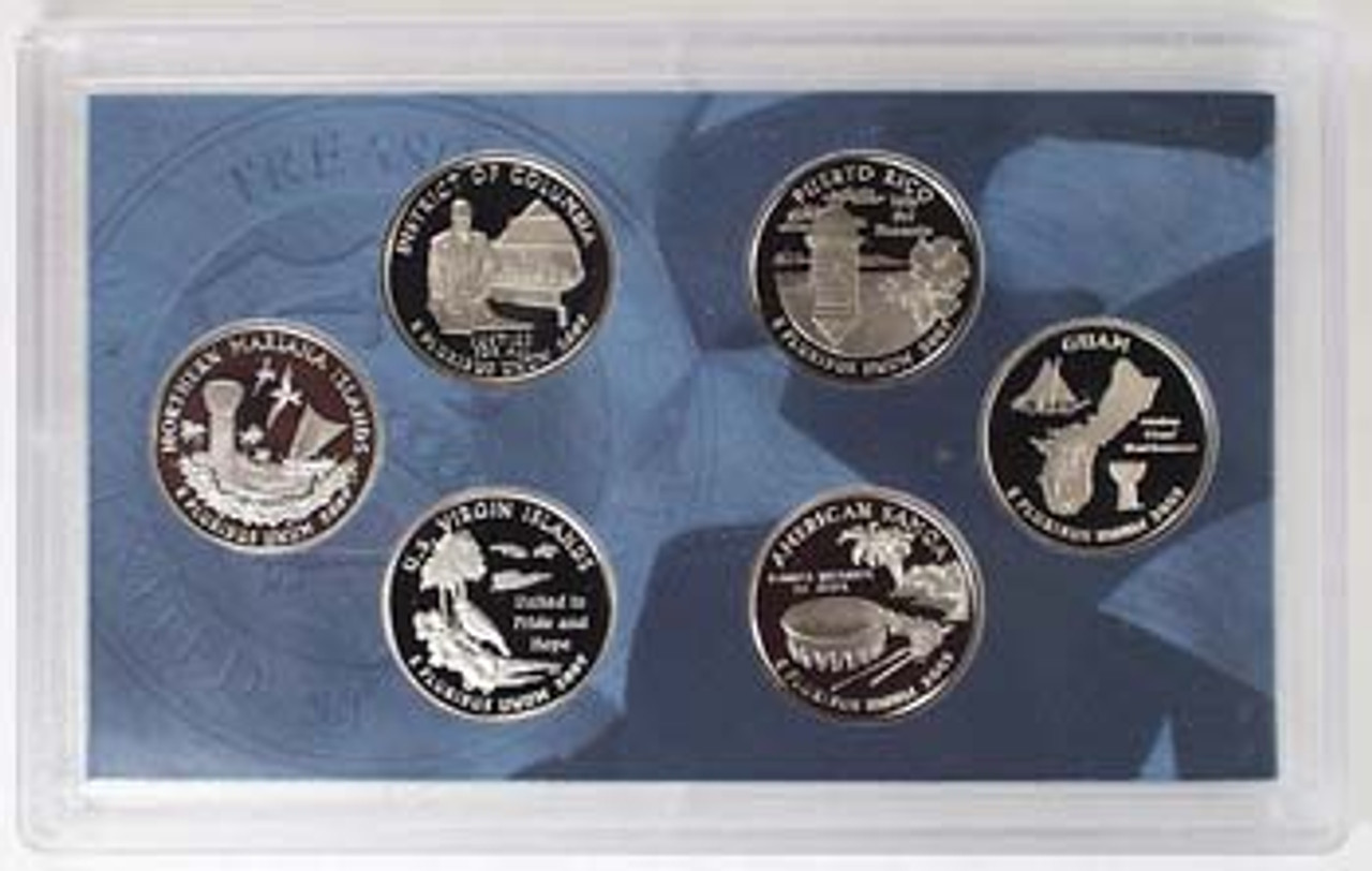 2009 DC & Territories Quarter Proof Set 6 Coins | International